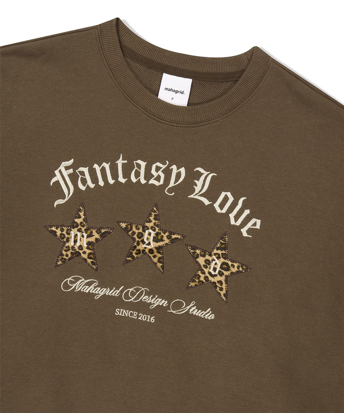 마하그리드(MAHAGRID) FANTASY LOVE SWEAT SHIRTS BROWN(MG2FFFM473A)