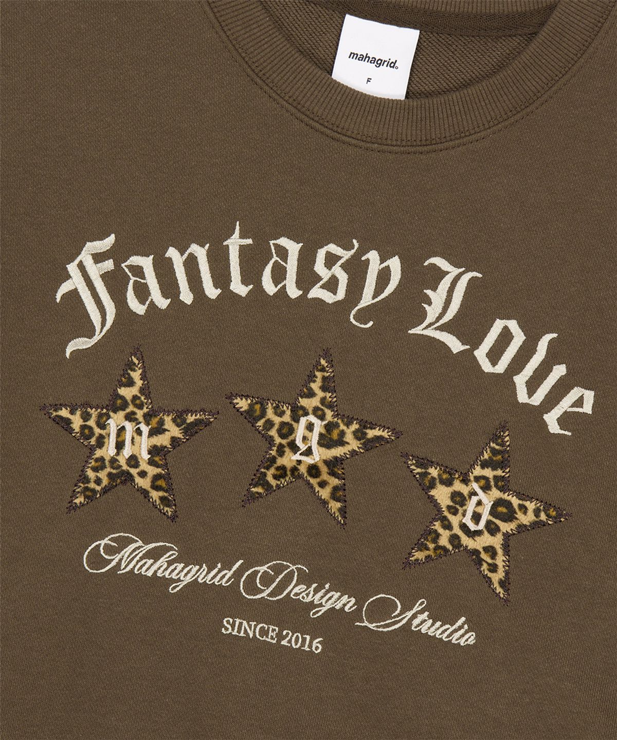 마하그리드(MAHAGRID) FANTASY LOVE SWEAT SHIRTS BROWN(MG2FFFM473A)