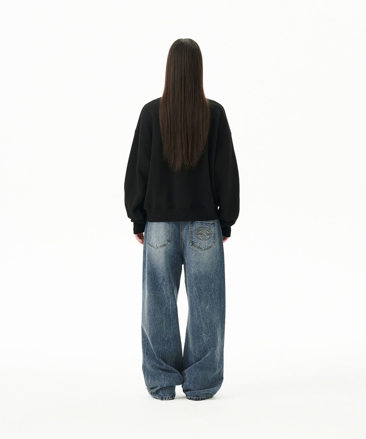 마하그리드(MAHAGRID) FANTASY LOVE SWEAT SHIRTS BLACK(MG2FFFM473A)