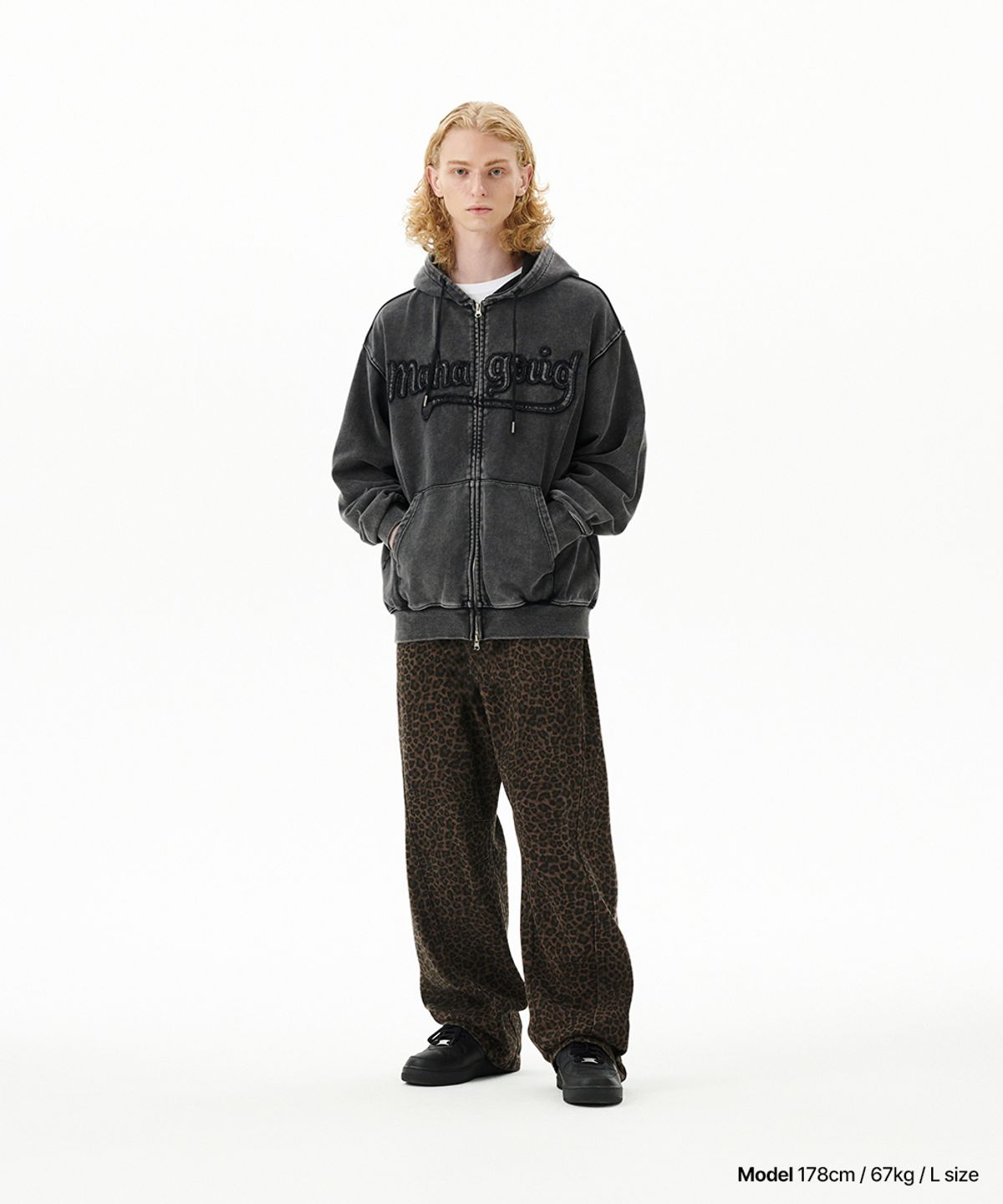 마하그리드(MAHAGRID) CURVED LEOPARD PANT BROWN(MG2FFMPA10A)