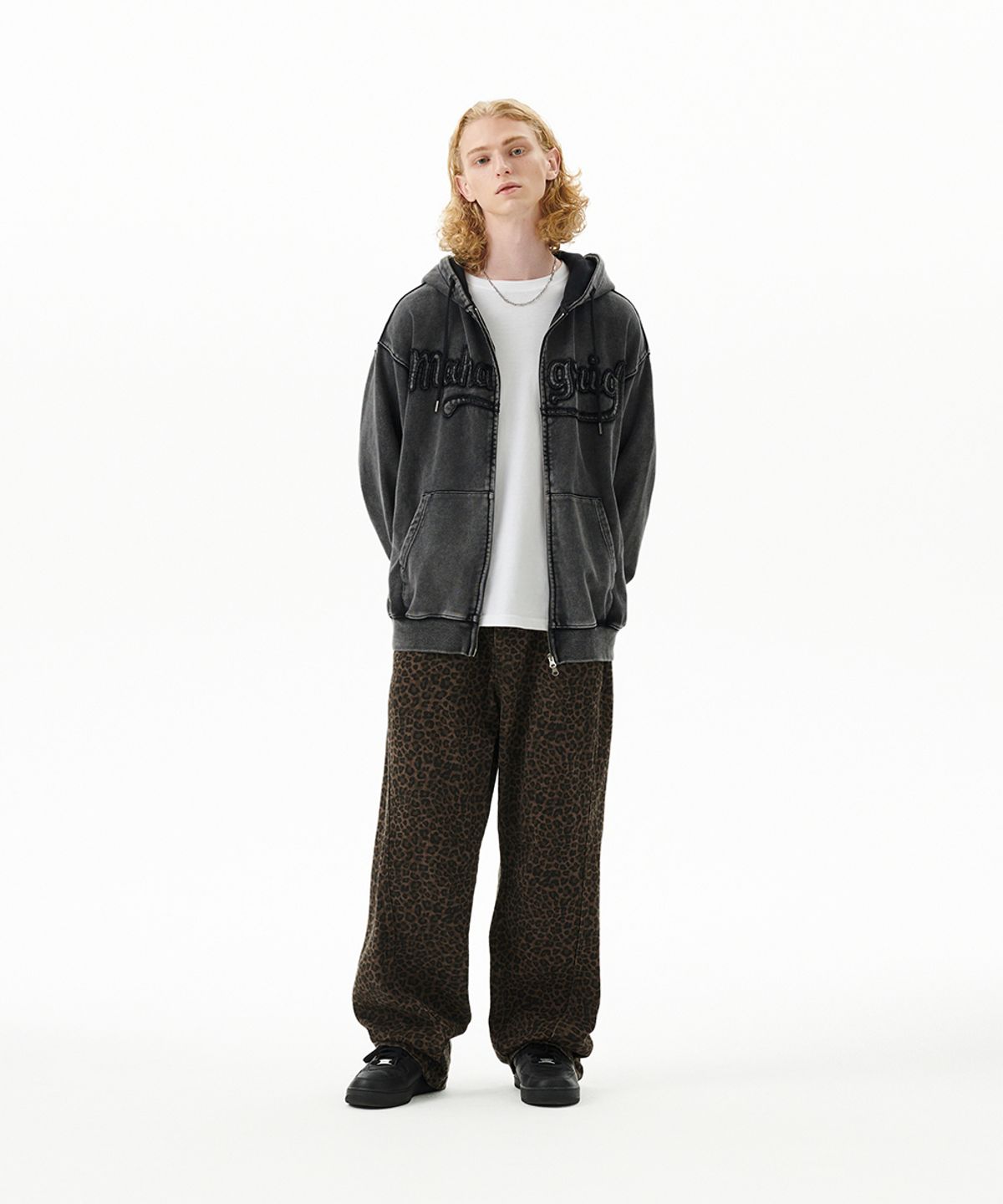 마하그리드(MAHAGRID) CURVED LEOPARD PANT BROWN(MG2FFMPA10A)
