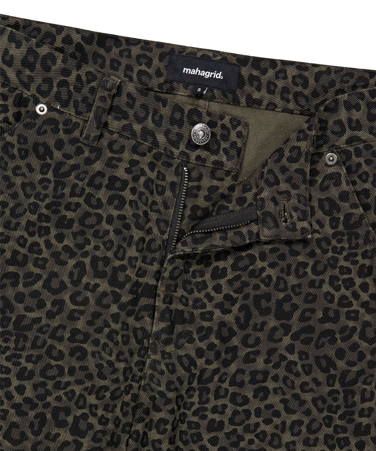 마하그리드(MAHAGRID) CURVED LEOPARD PANT KHAKI(MG2FFMPA10A)