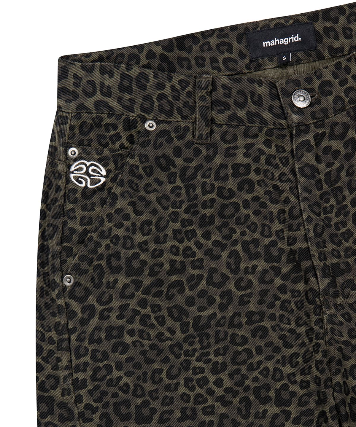 마하그리드(MAHAGRID) CURVED LEOPARD PANT KHAKI(MG2FFMPA10A)