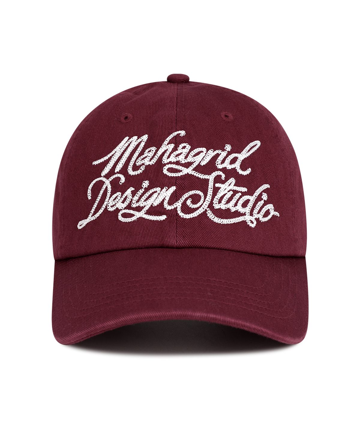 마하그리드(MAHAGRID) INK LOGO BALL CAP BURGUNDY(MG2FFMAB21A)