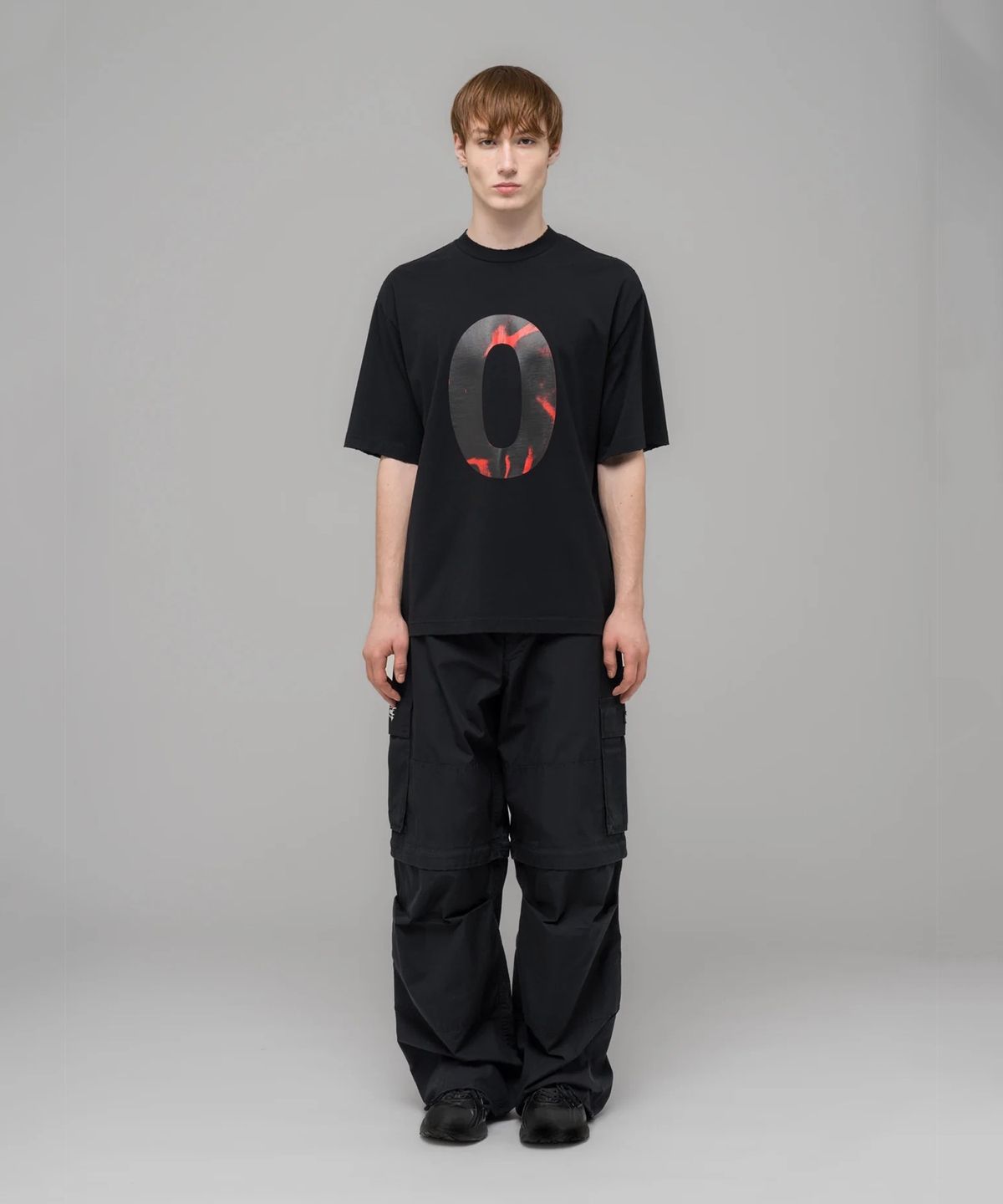032씨(032C) (U) 옵세션 티셔츠 워시드 블랙 OBSESSIONS T-SHIRT WASHED BLACK