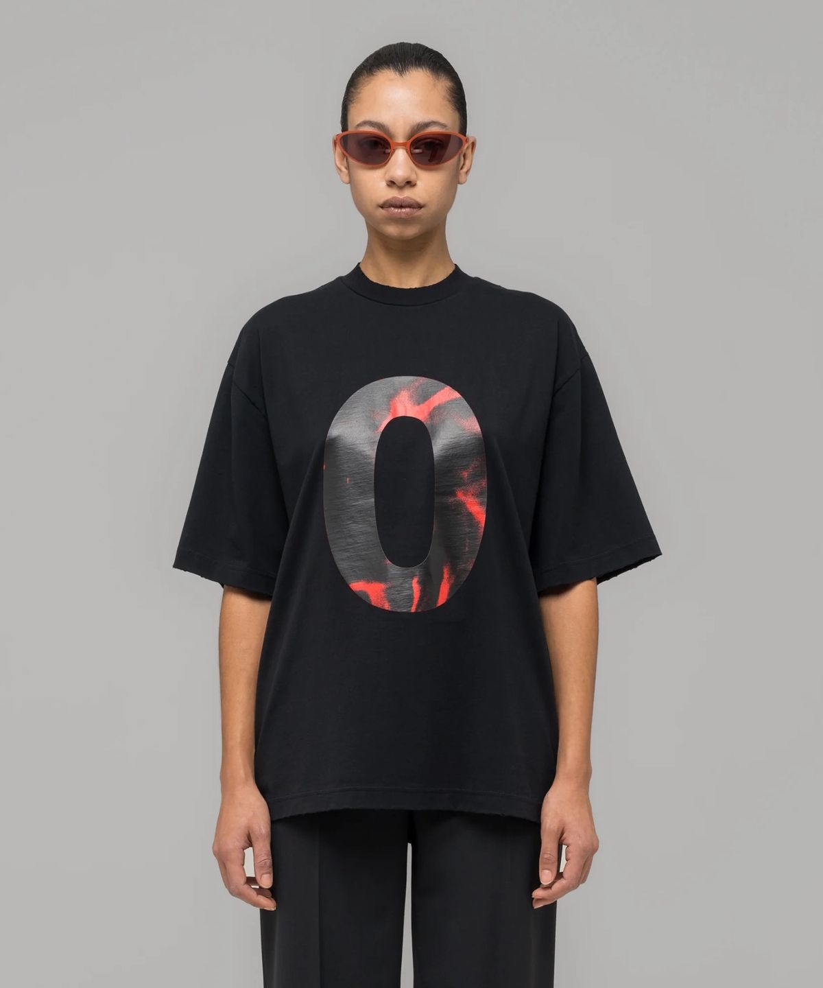 032씨(032C) (U) 옵세션 티셔츠 워시드 블랙 OBSESSIONS T-SHIRT WASHED BLACK