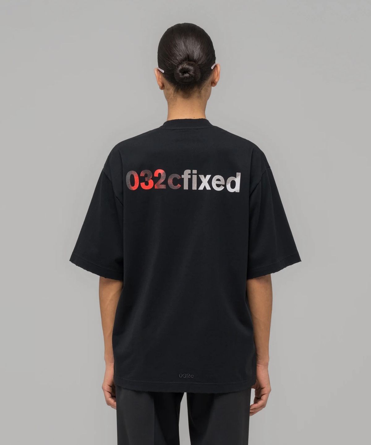 032씨(032C) (U) 옵세션 티셔츠 워시드 블랙 OBSESSIONS T-SHIRT WASHED BLACK