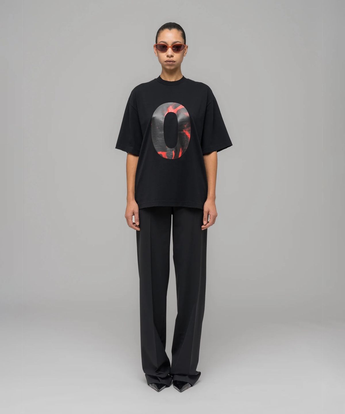 032씨(032C) (U) 옵세션 티셔츠 워시드 블랙 OBSESSIONS T-SHIRT WASHED BLACK
