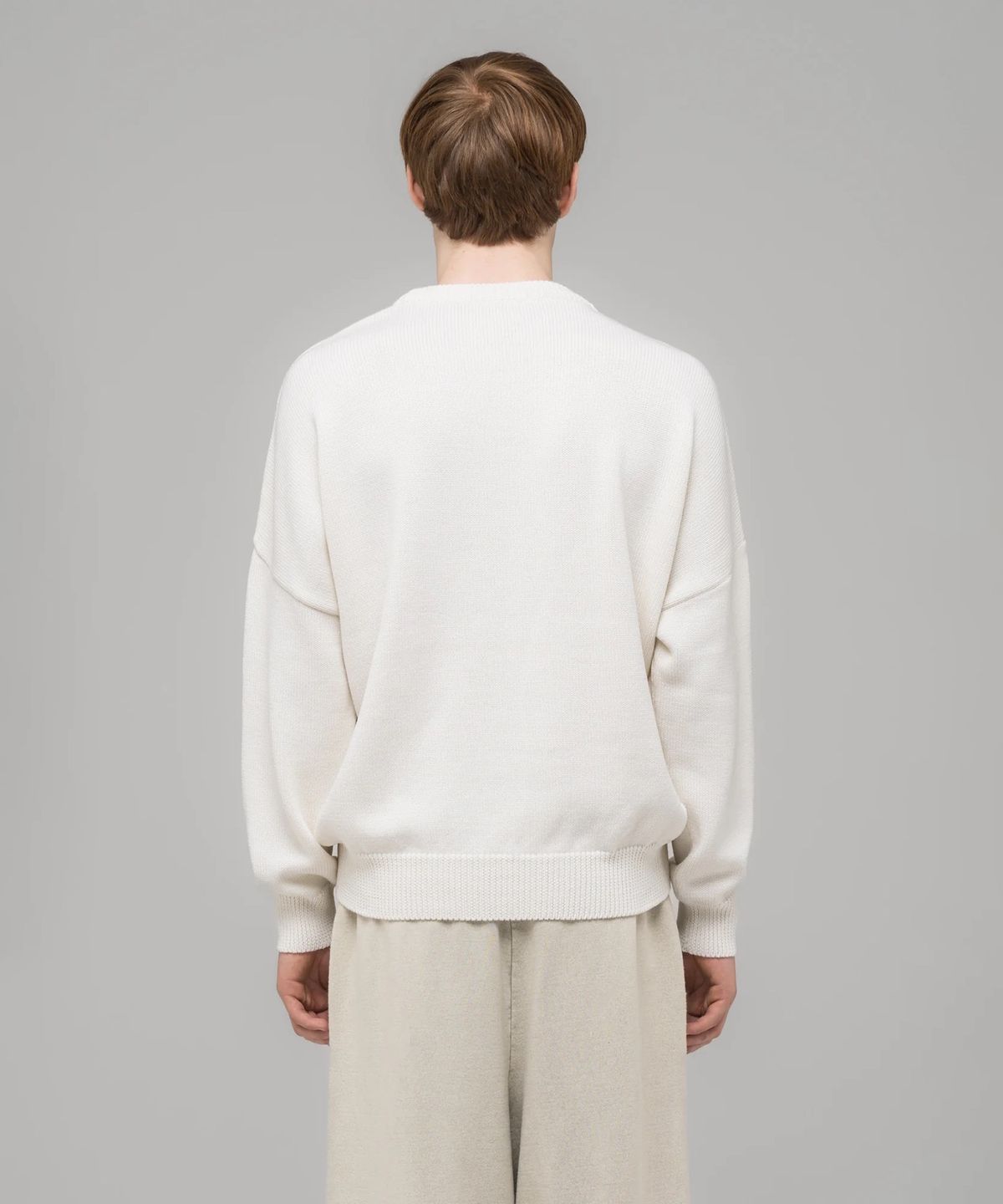 032씨(032C) (U) 셀피 스웨터 화이트/블랙 SELFIE SWEATER WHITE/ BLACK