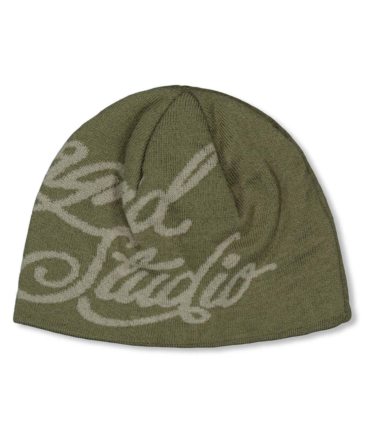 마하그리드(MAHAGRID) INK LOGO KNIT BEANIE KHAKI(MG2FFMAB35A)