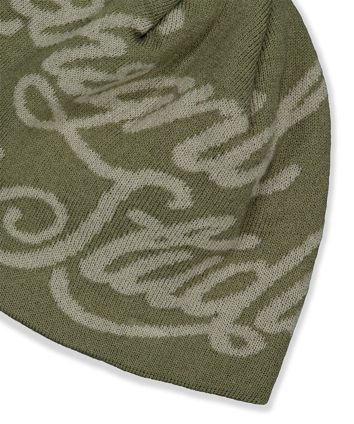 마하그리드(MAHAGRID) INK LOGO KNIT BEANIE KHAKI(MG2FFMAB35A)