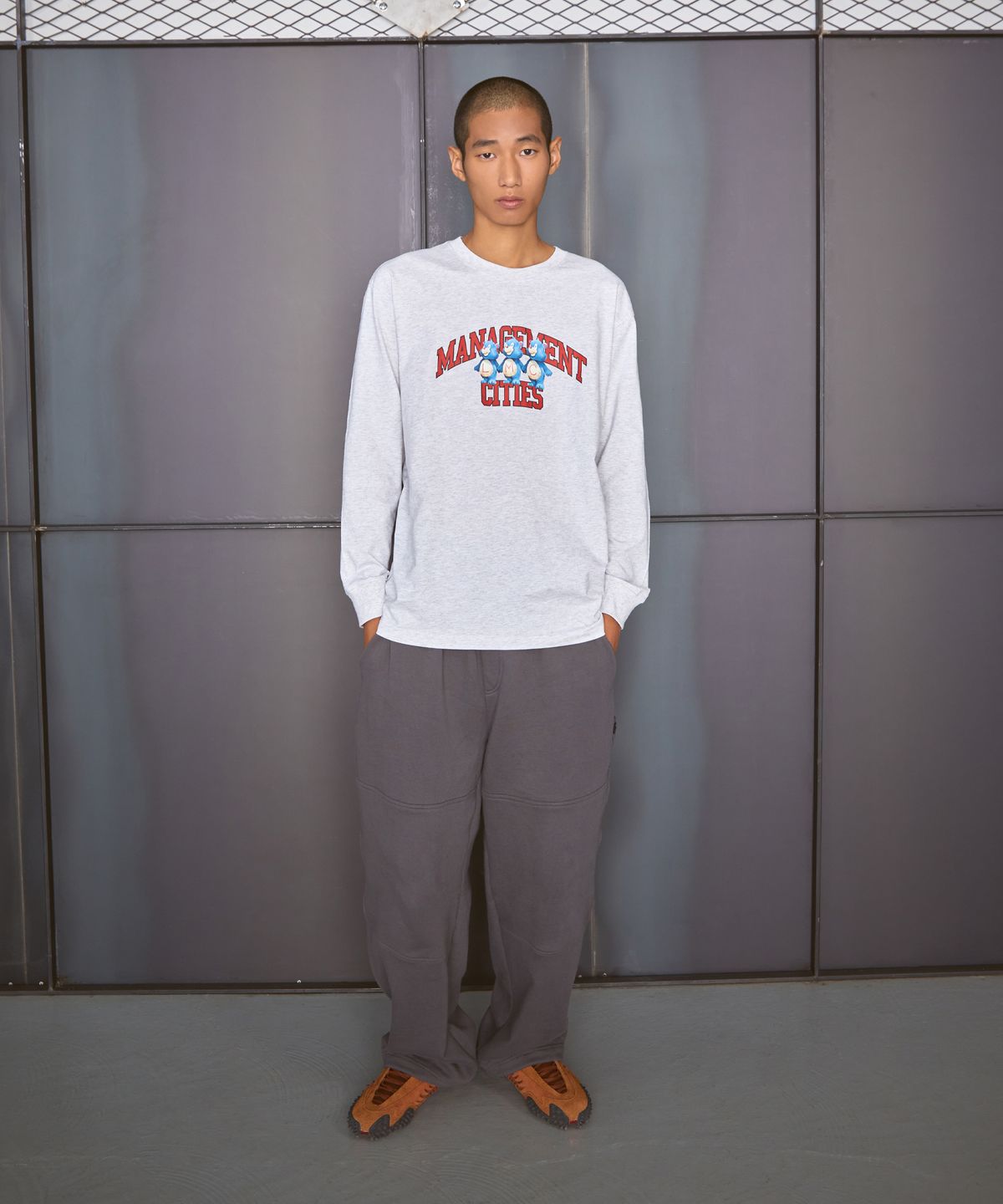 엘엠씨(LMC) ATHLETIC BEAR LONG SLV TEE brown