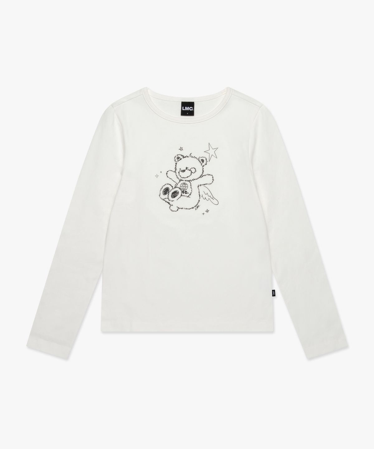 엘엠씨(LMC) WM DOODLE BEAR LONG SLV TEE white