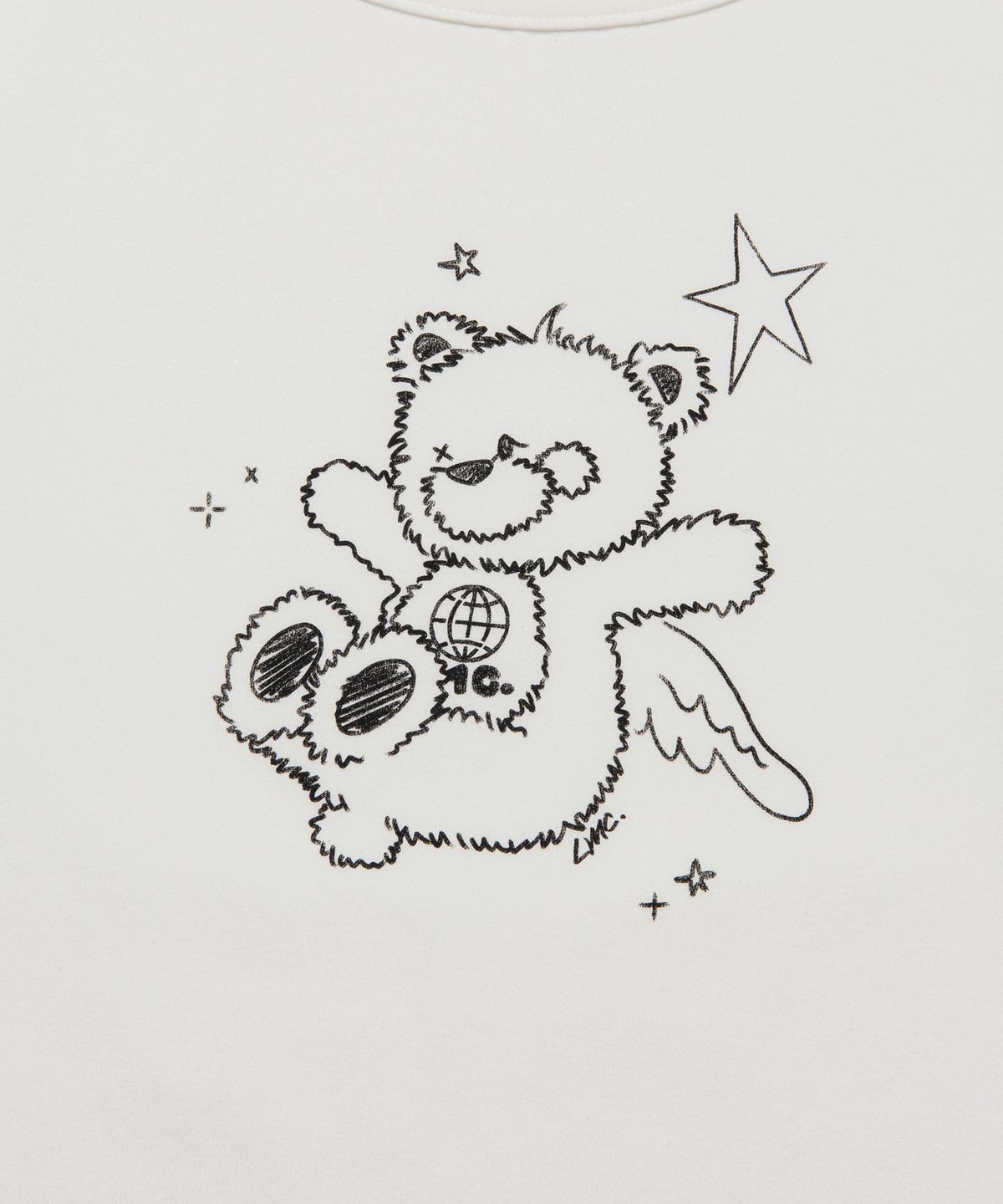 엘엠씨(LMC) WM DOODLE BEAR LONG SLV TEE white