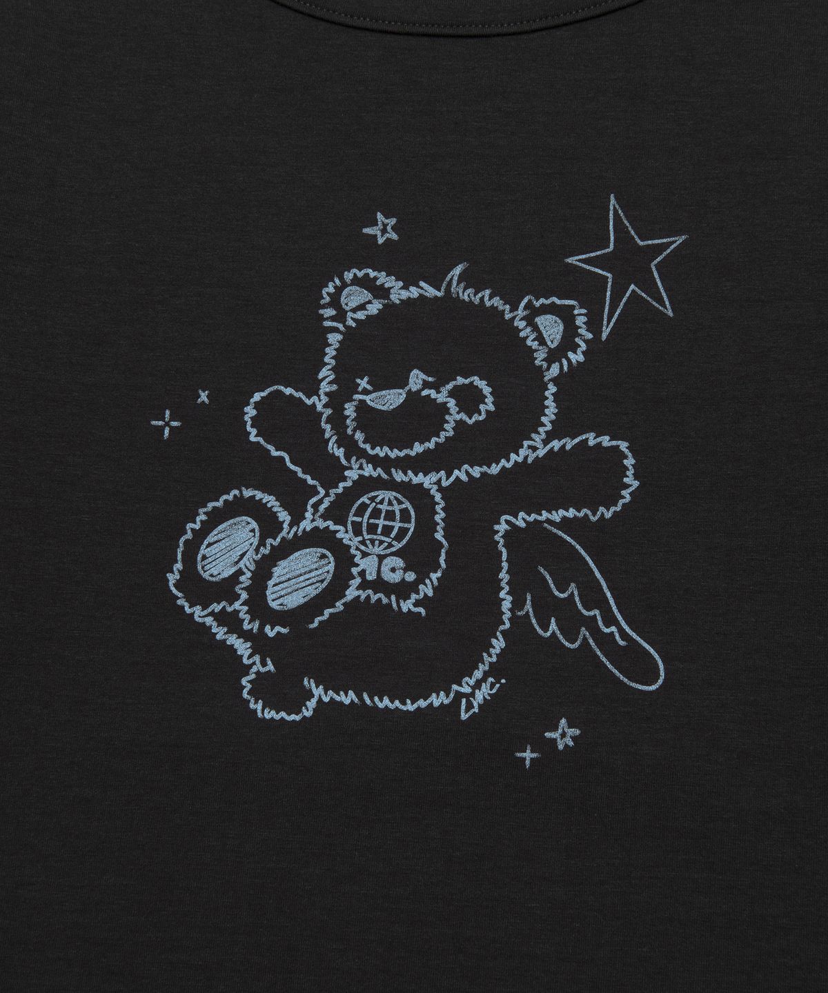 엘엠씨(LMC) WM DOODLE BEAR LONG SLV TEE charcoal
