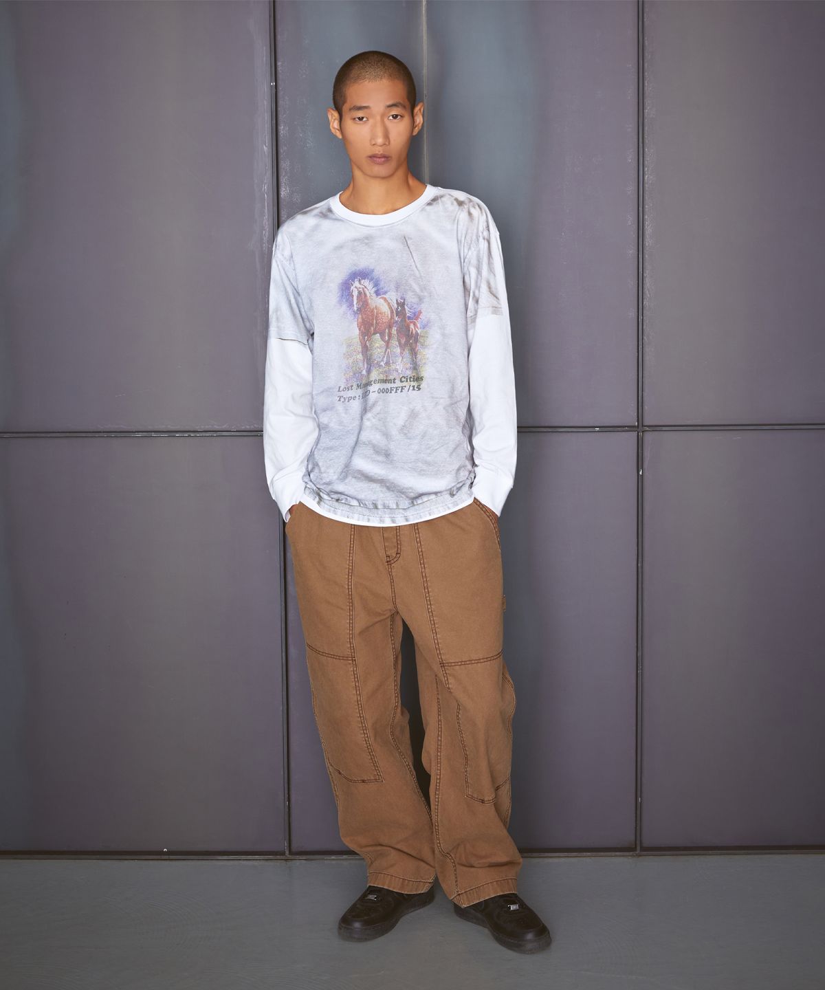 엘엠씨(LMC) TROMPE L OEIL LONG SLV TEE gray