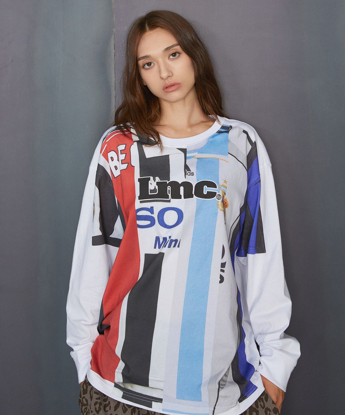 엘엠씨(LMC) TROMPE L OEIL LONG SLV TEE gray