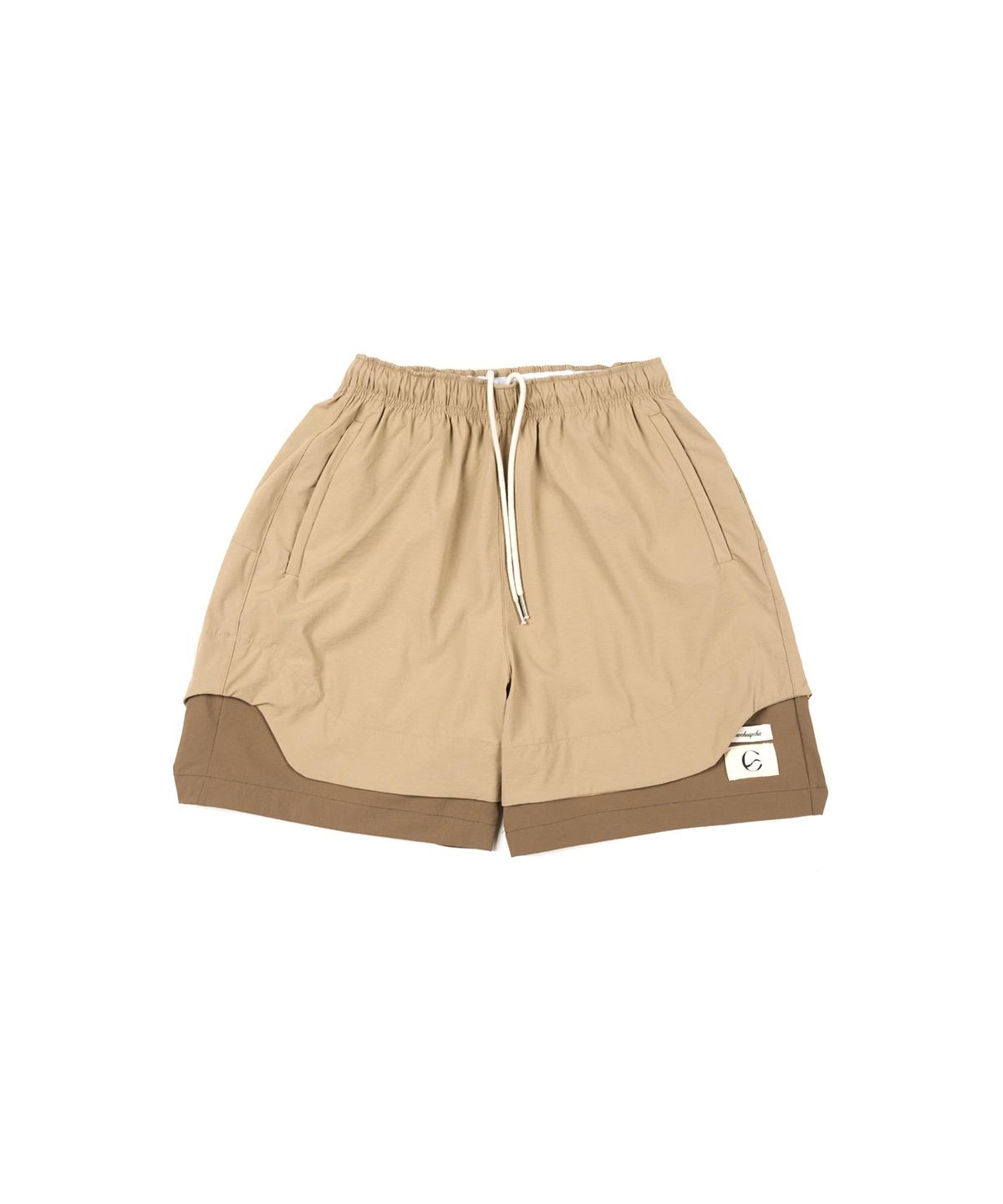 뉴치프시크디피(NEWCHEAPCHICDP) Flex layerd shorts (beige)