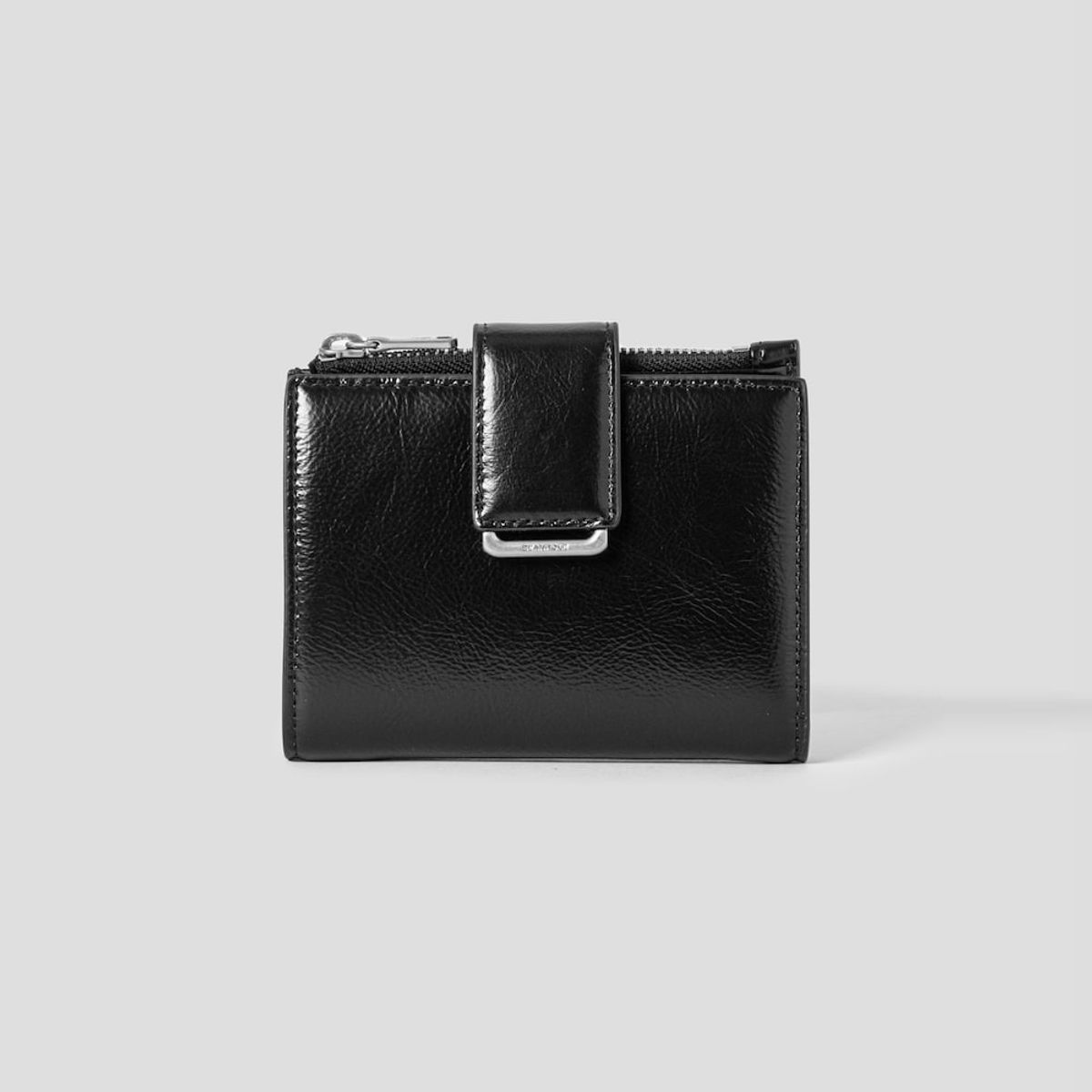 빈폴 액세서리(BEANPOLE ACCESSORY) 노라 지퍼 2단 반지갑 - 블랙
