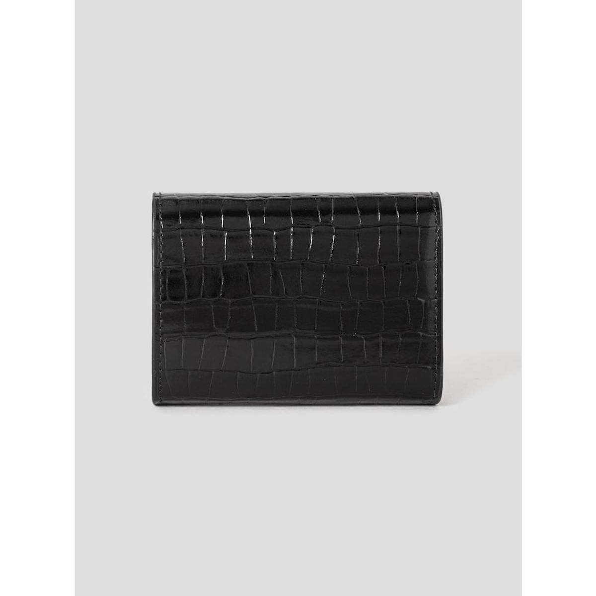 빈폴 액세서리(BEANPOLE ACCESSORY) 크로커 3단 미니지갑 - 블랙