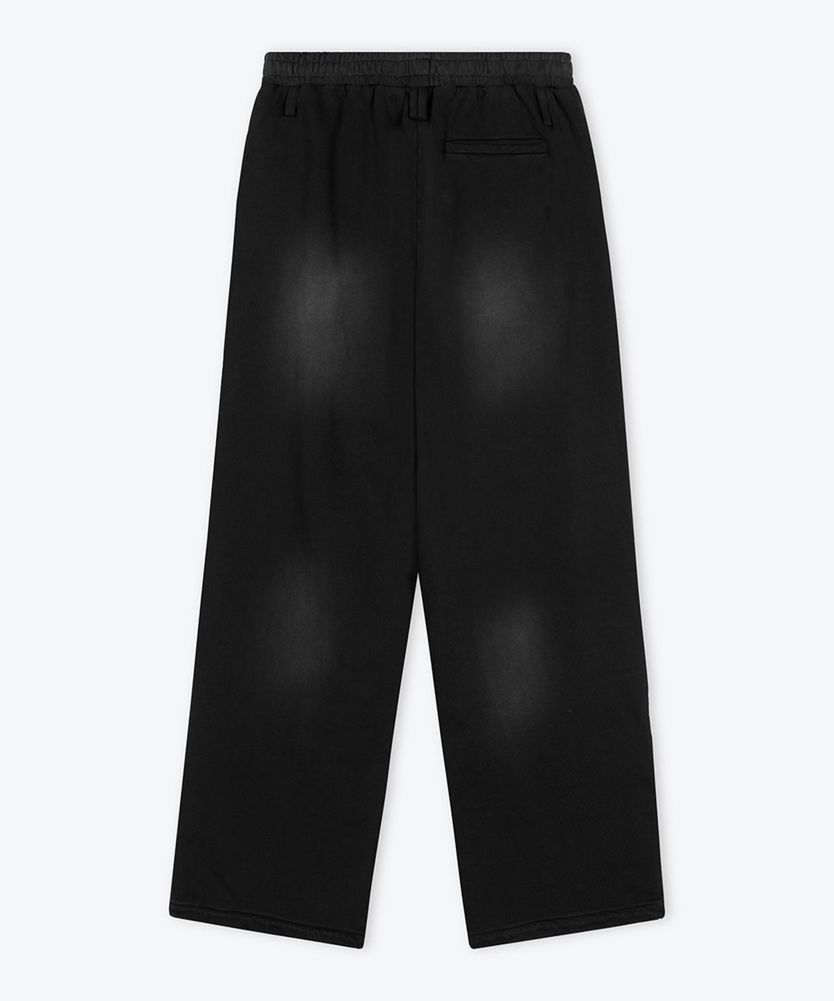 웨스켄(WESKEN) [UNISEX] WASHED LOOSE SWEAT PANTS (BLACK)