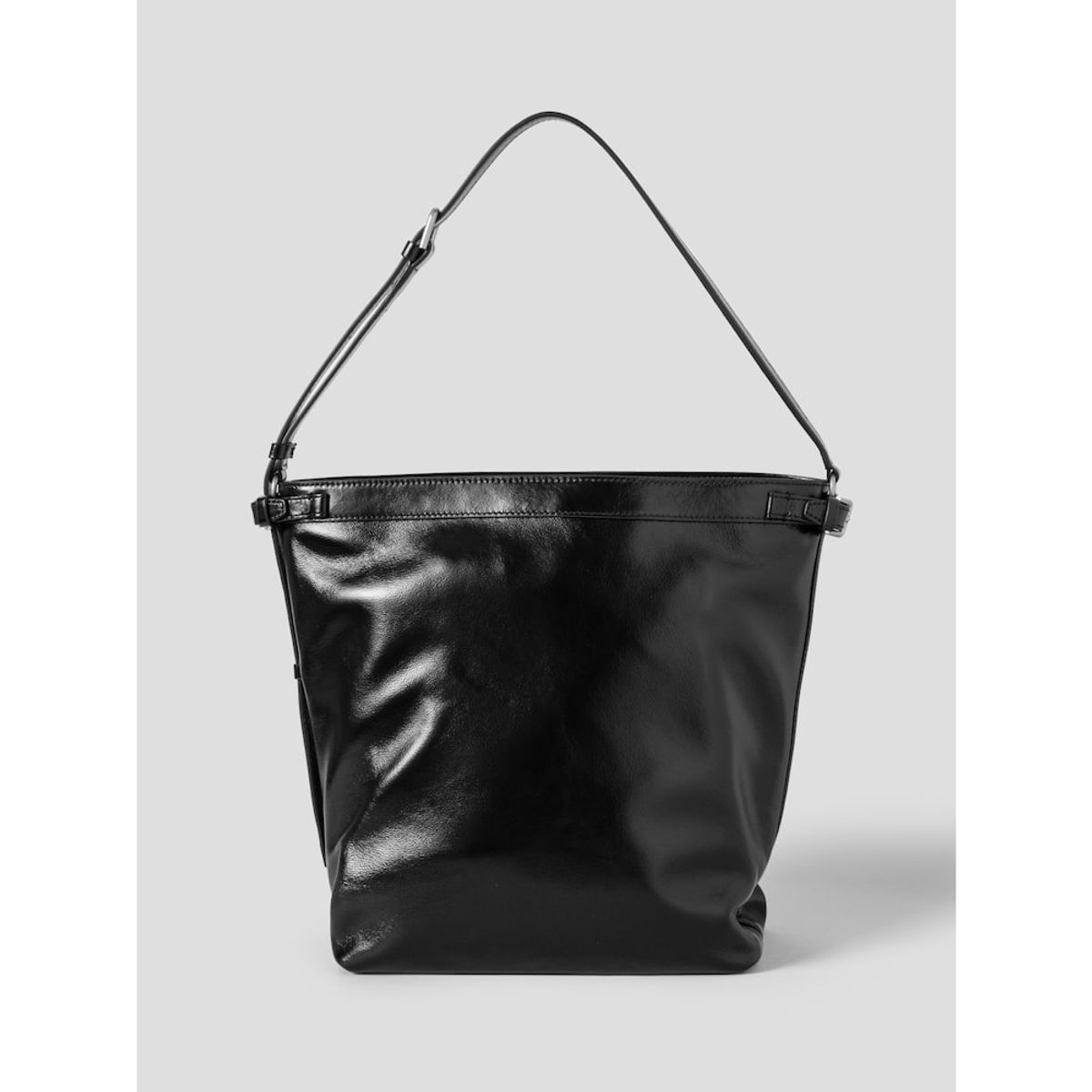 빈폴 액세서리(BEANPOLE ACCESSORY) 라인 소프트 숄더백 - 블랙