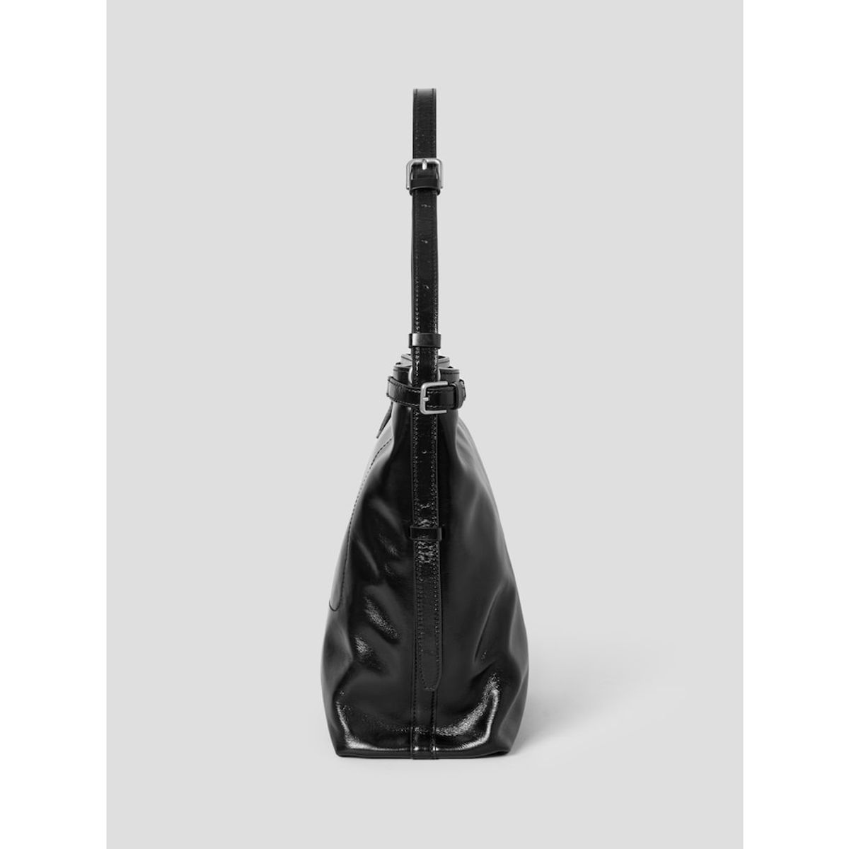 빈폴 액세서리(BEANPOLE ACCESSORY) 라인 소프트 숄더백 - 블랙