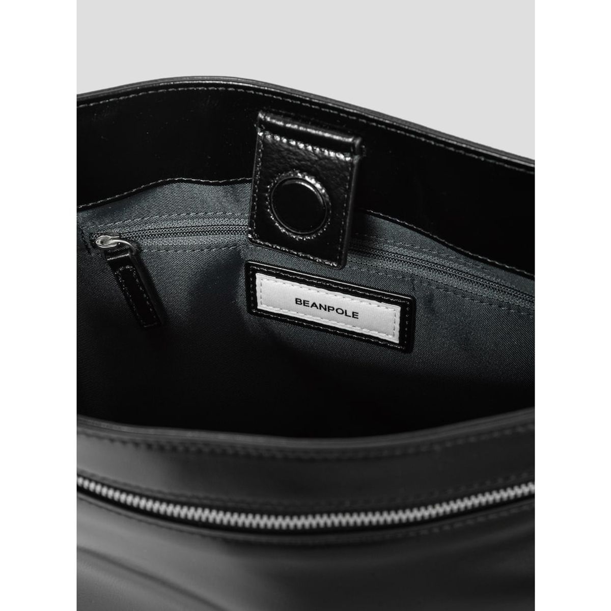 빈폴 액세서리(BEANPOLE ACCESSORY) 라인 소프트 숄더백 - 블랙