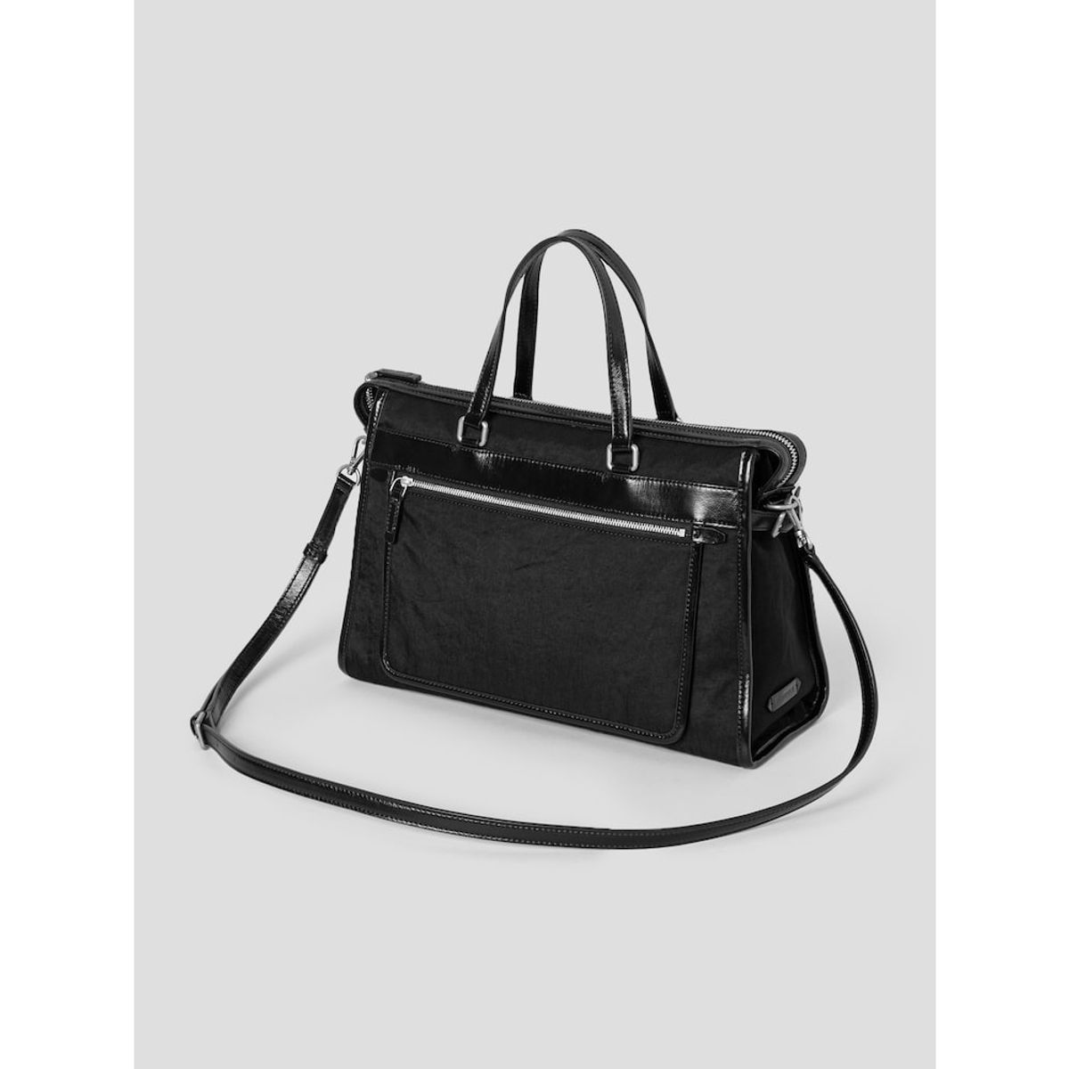 빈폴 액세서리(BEANPOLE ACCESSORY) 라인 나일론 콤비 토트백 - 블랙