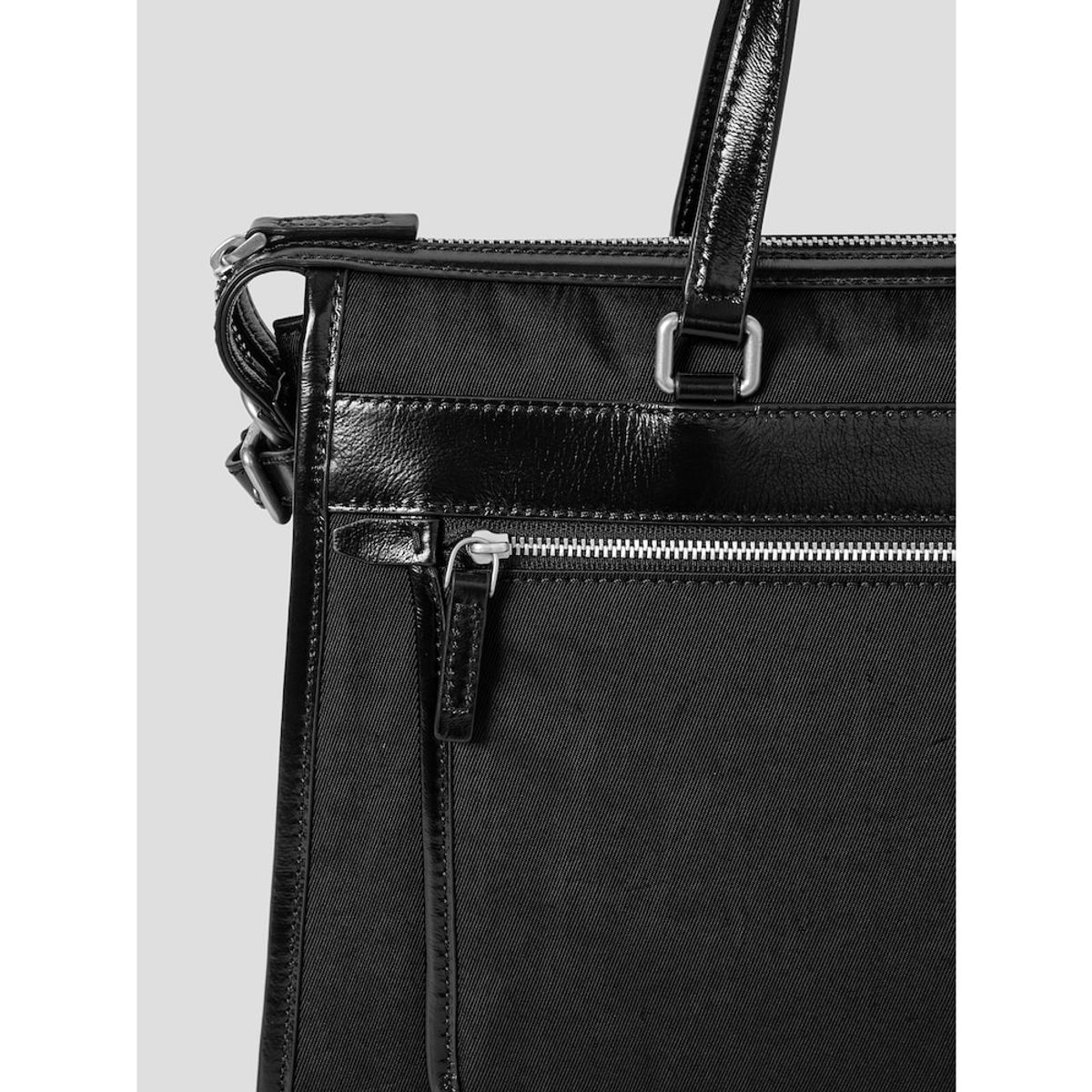빈폴 액세서리(BEANPOLE ACCESSORY) 라인 나일론 콤비 토트백 - 블랙