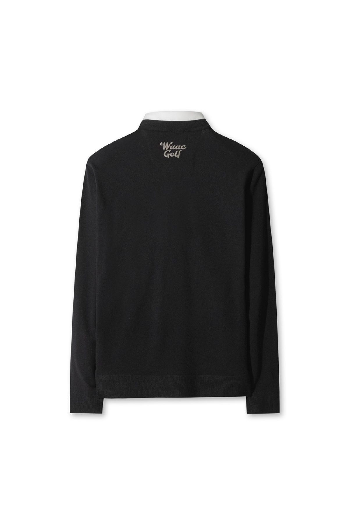 왁(WAAC) Men Fake Layer V-neck Sweater WMWAA25605BKX