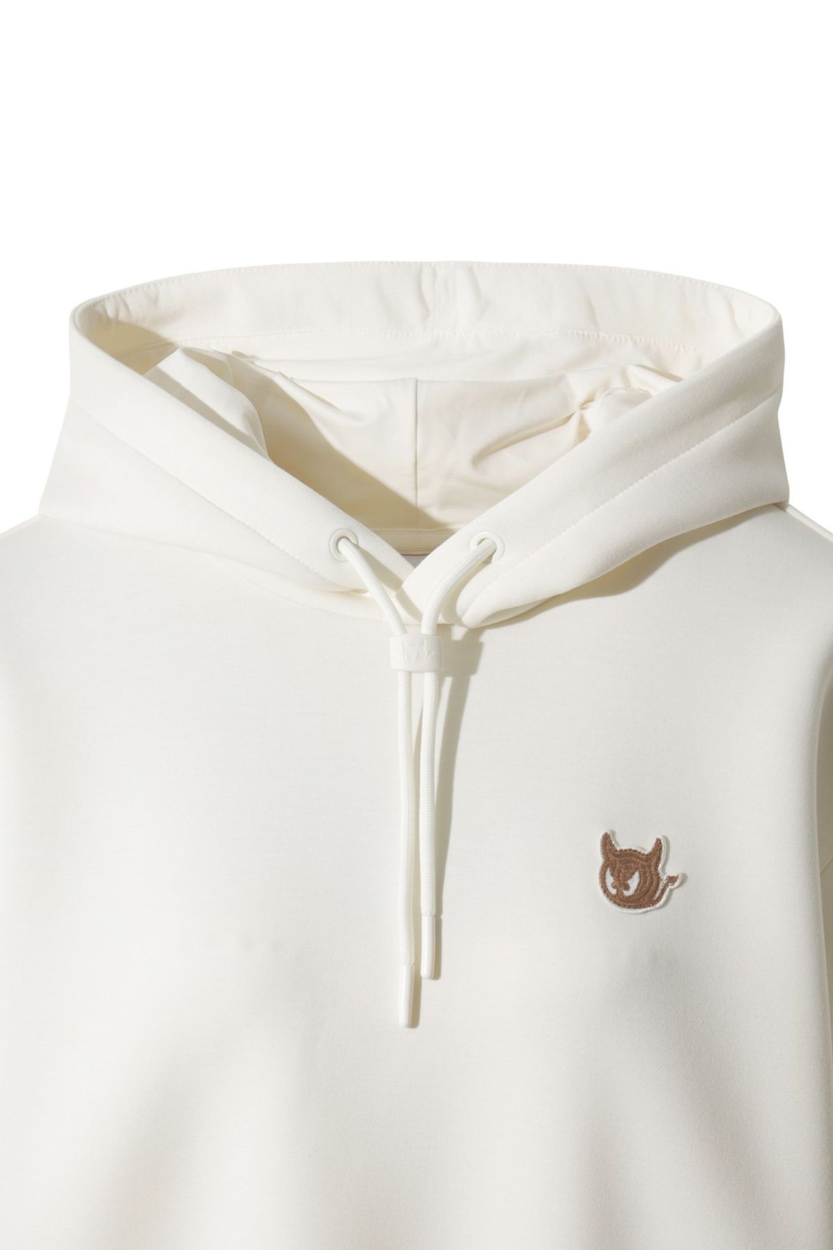 왁(WAAC) Women Logo Applique Hooded Shirts WWTBW25707IVX