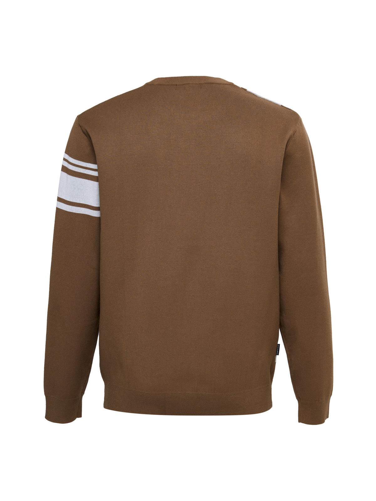 와이드앵글(WIDEANGLE) CO 빅패턴 포인트 라운드 스웨터 M_Light Brown