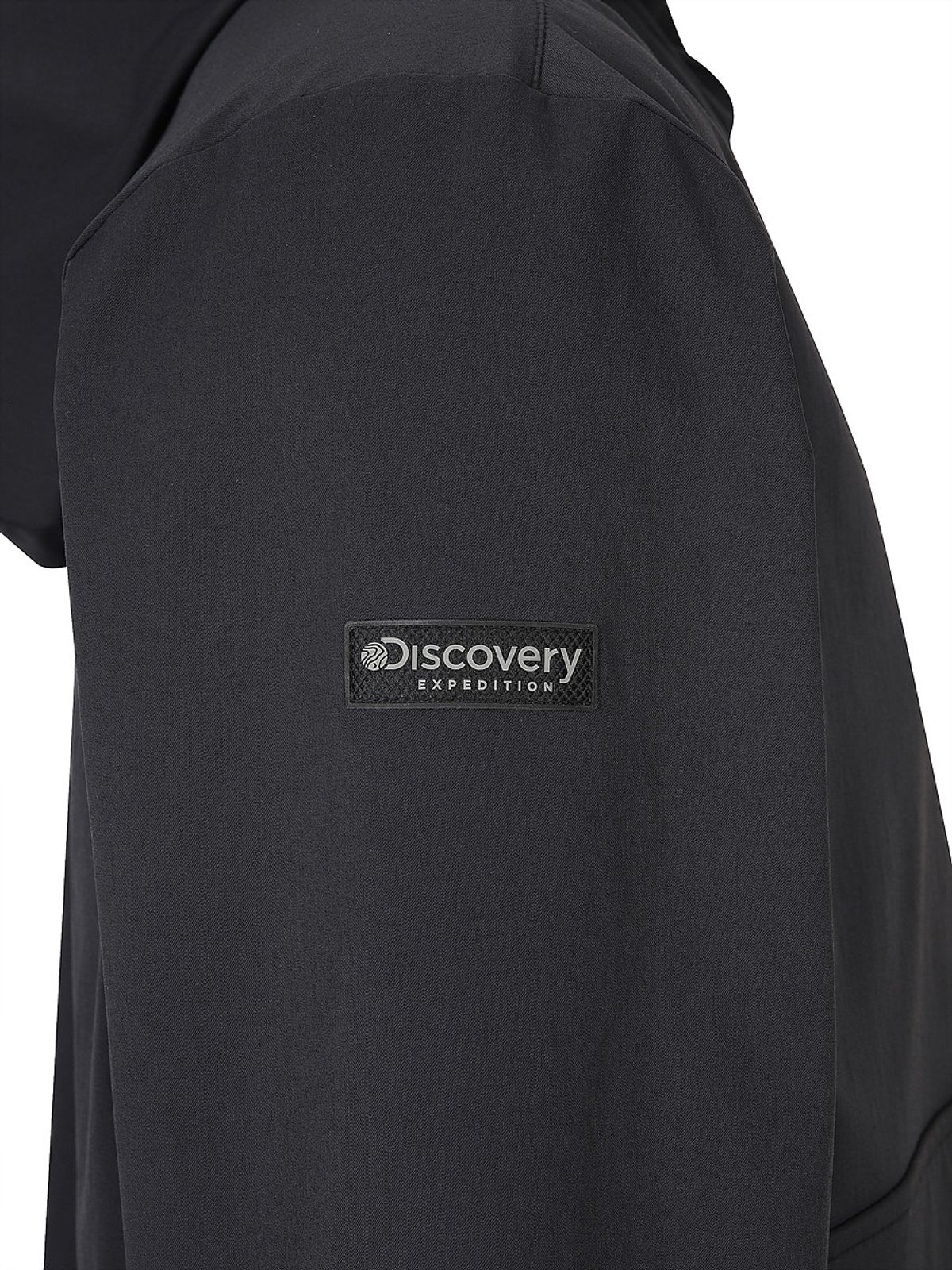 디스커버리 익스페디션(DISCOVERY EXPEDITION) 남성 내추럴 우븐 트레이닝 후드형 아노락 (BLACK)