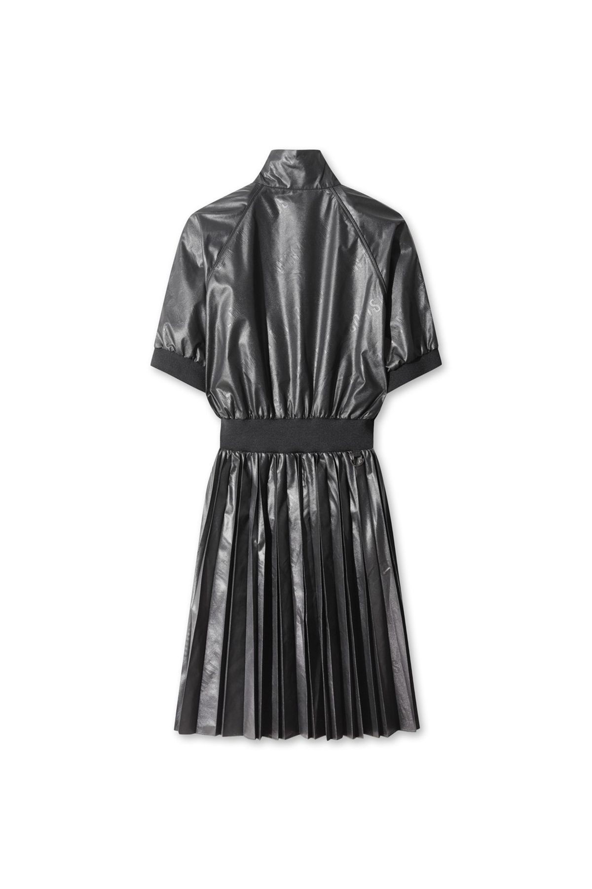 왁(WAAC) Women Pleats high neck dress WWUAA25607BKX