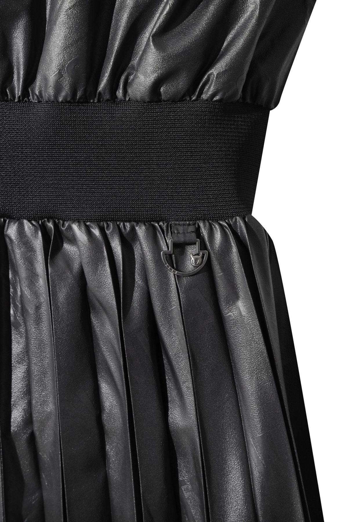 왁(WAAC) Women Pleats high neck dress WWUAA25607BKX