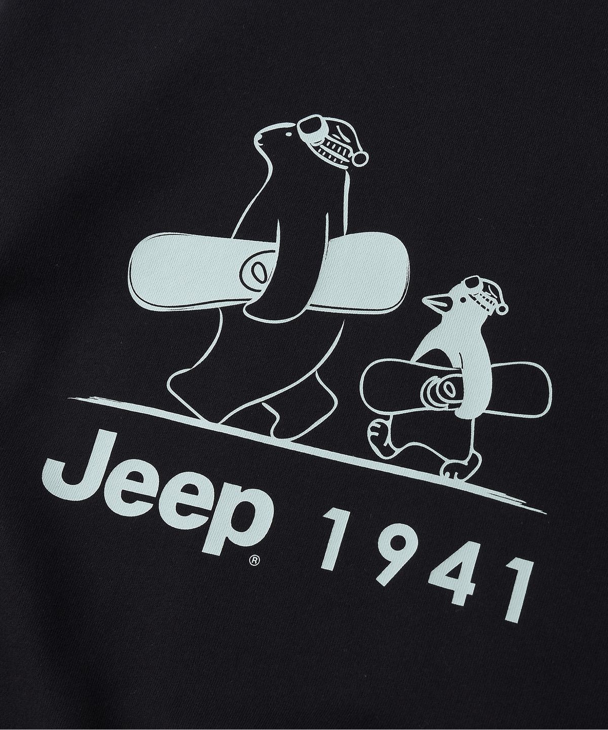 지프키즈(JEEPKIDS) 그린라벨 펭귄곰 맨투맨(KQ5TSU890BK)