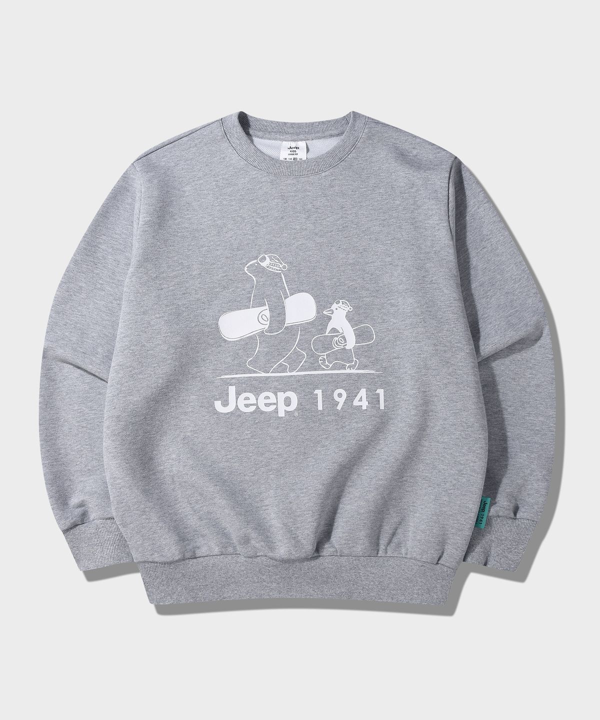 지프키즈(JEEPKIDS) 그린라벨 펭귄곰 맨투맨(KQ5TSU890MG)