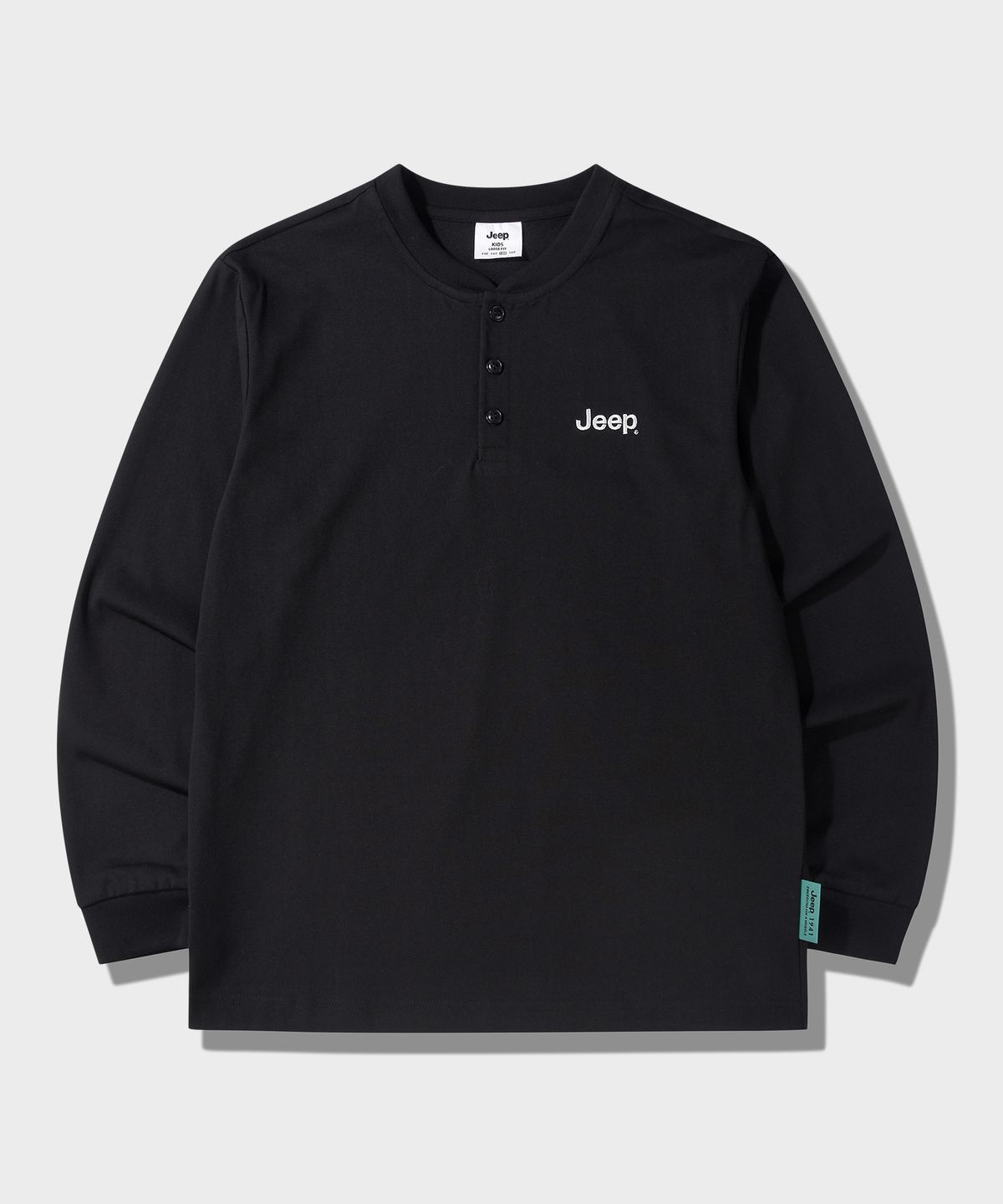 지프키즈(JEEPKIDS) 그린라벨 헨리넥 긴팔티(KQ5TSU011BK)