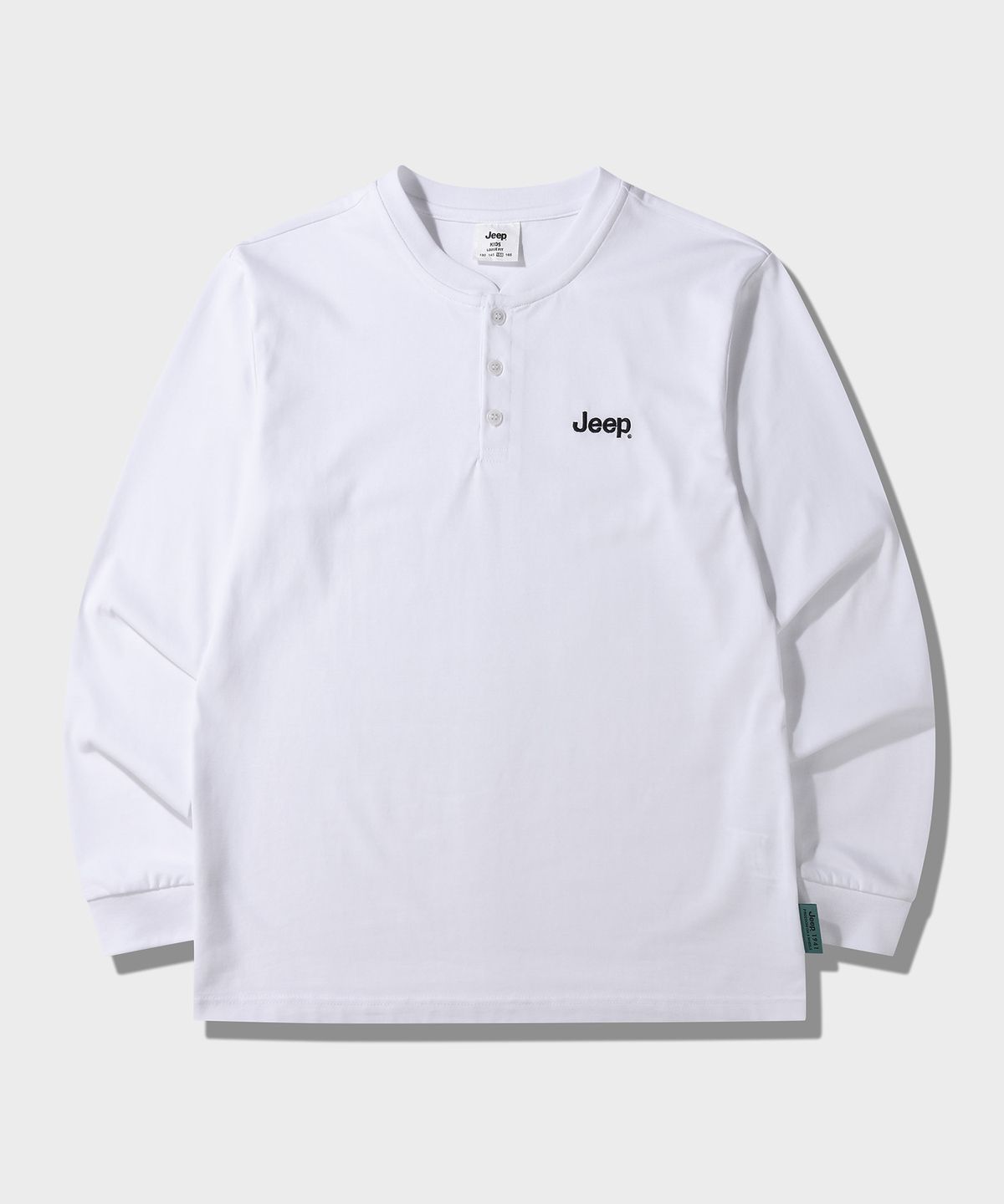 지프키즈(JEEPKIDS) 그린라벨 헨리넥 긴팔티(KQ5TSU011WH)