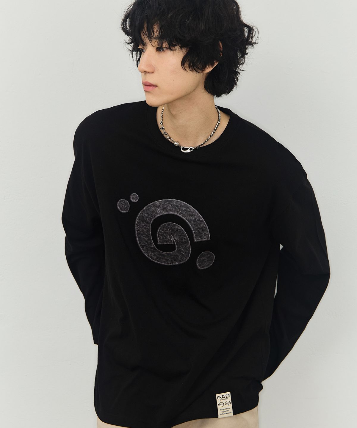 그레이버(GRAVER) [UNISEX]G SYMBOL 롱슬리브 티셔츠_3color