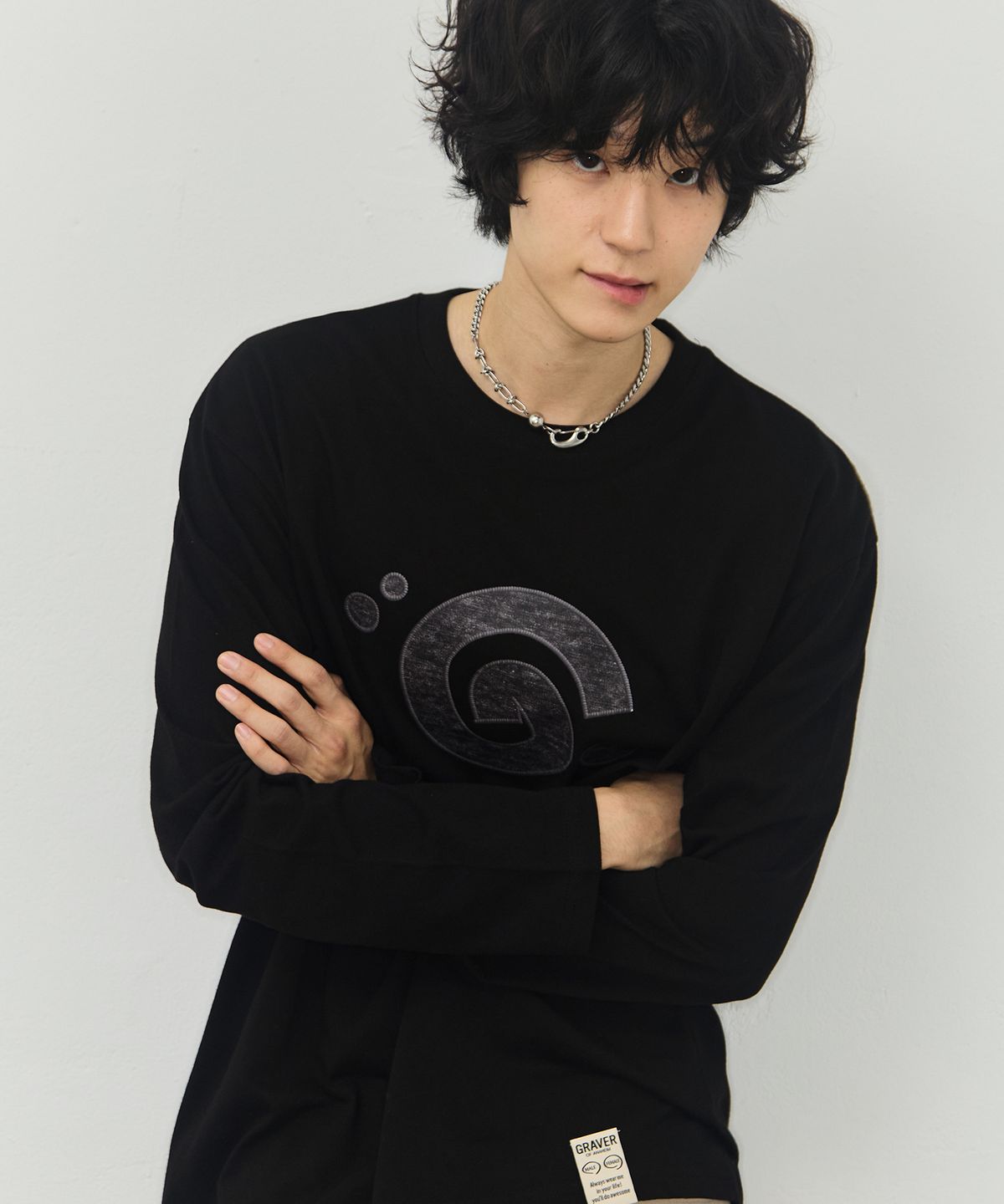 그레이버(GRAVER) [UNISEX]G SYMBOL 롱슬리브 티셔츠_3color