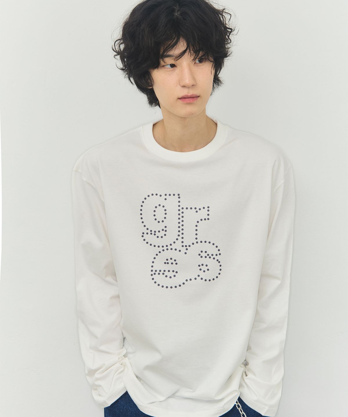 그레이버(GRAVER) [UNISEX]GRAE DOT 롱슬리브 티셔츠_3color