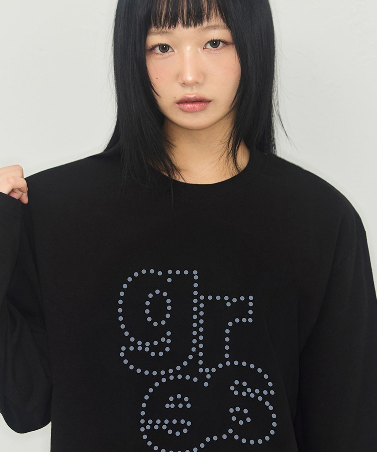 그레이버(GRAVER) [UNISEX]GRAE DOT 롱슬리브 티셔츠_3color