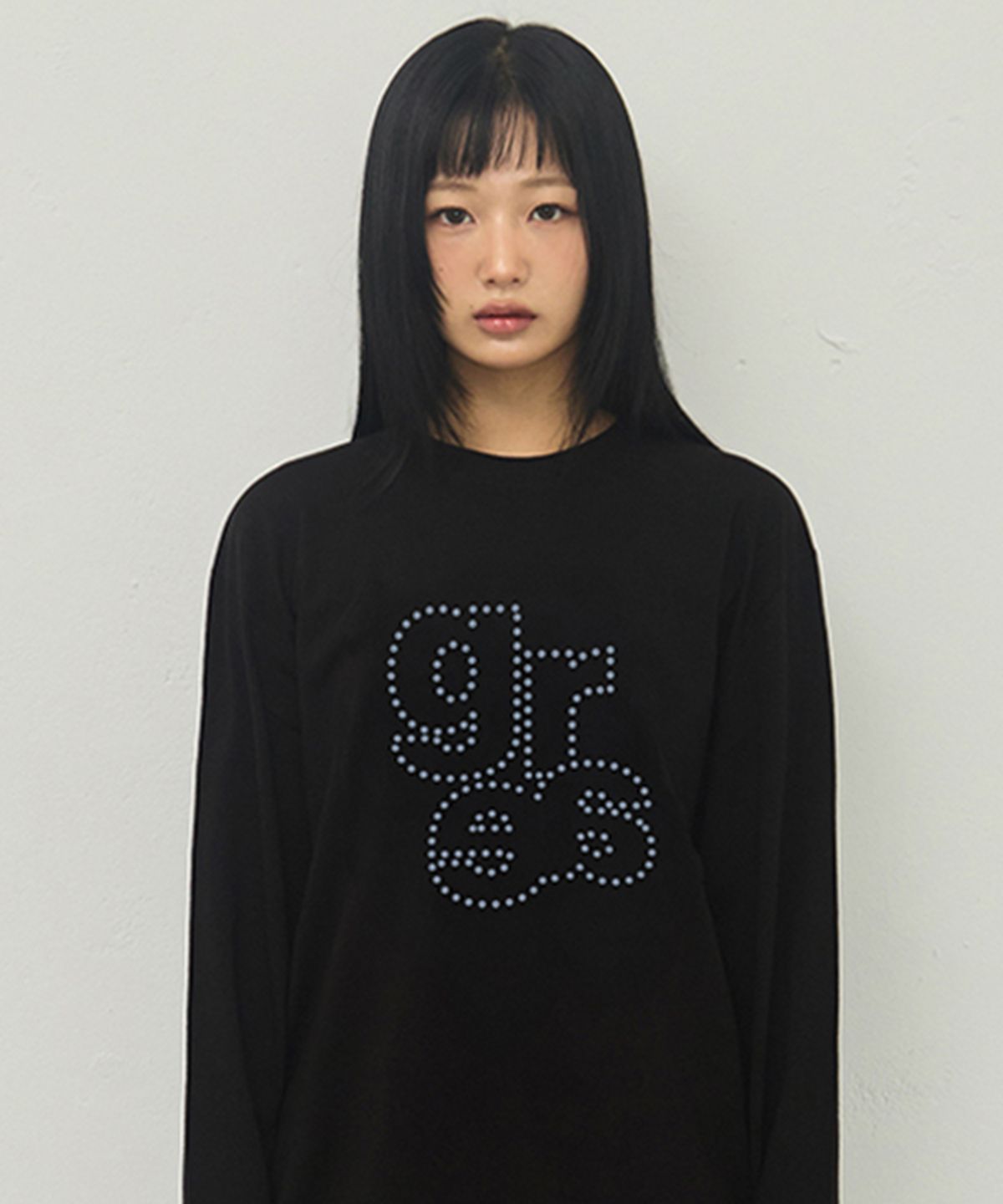 그레이버(GRAVER) [UNISEX]GRAE DOT 롱슬리브 티셔츠_3color