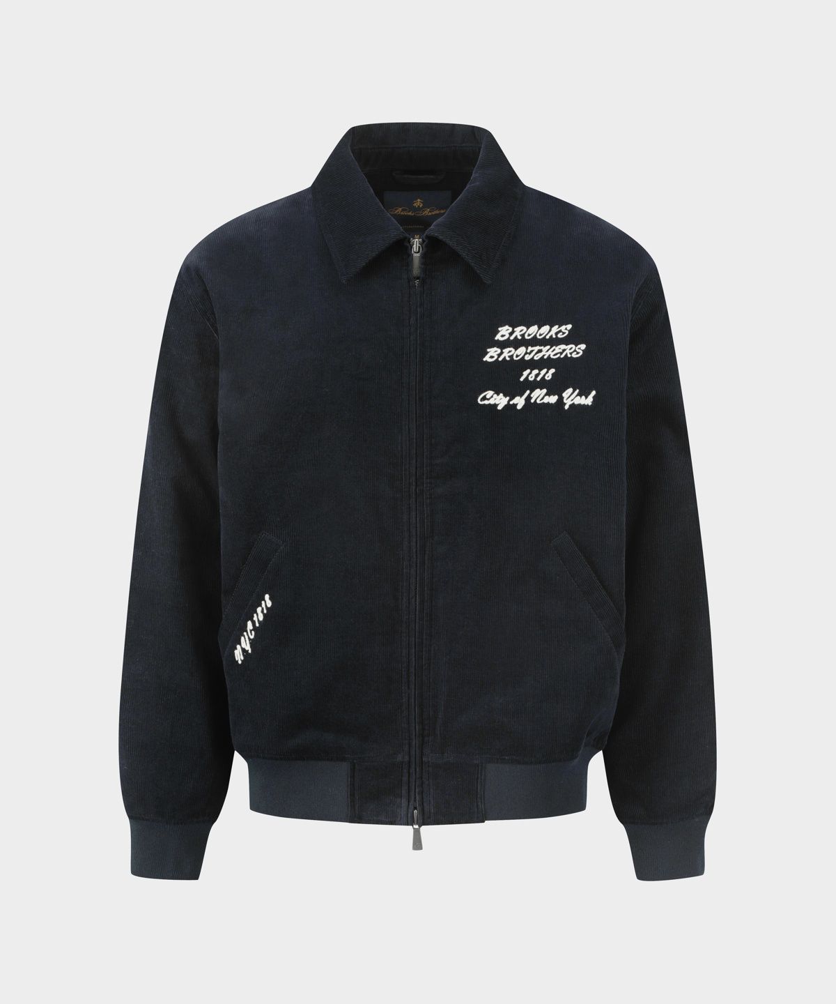 브룩스 브라더스(BROOKS BROTHERS) 코듀로이 바시티점퍼 (네이비) (BBOTMBF305)