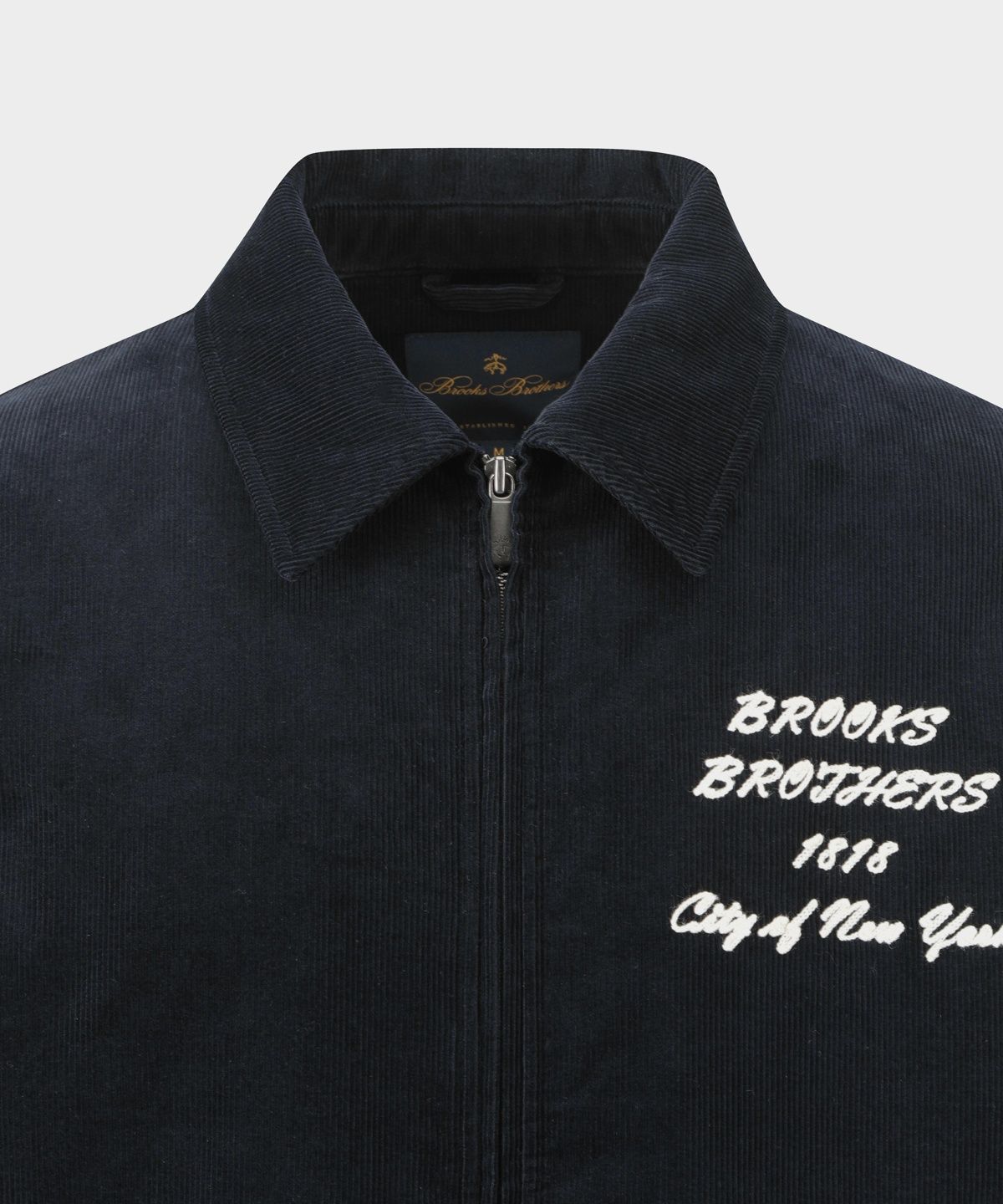 브룩스 브라더스(BROOKS BROTHERS) 코듀로이 바시티점퍼 (네이비) (BBOTMBF305)