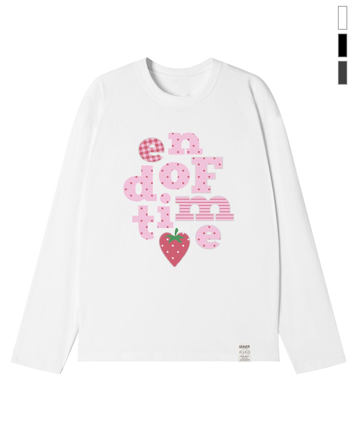 그레이버(GRAVER) [UNISEX]베리 END OF TIME 롱슬리브 티셔츠_3color