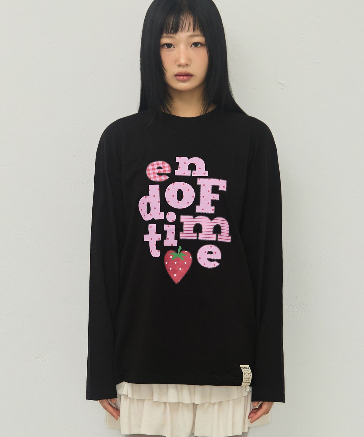 그레이버(GRAVER) [UNISEX]베리 END OF TIME 롱슬리브 티셔츠_3color