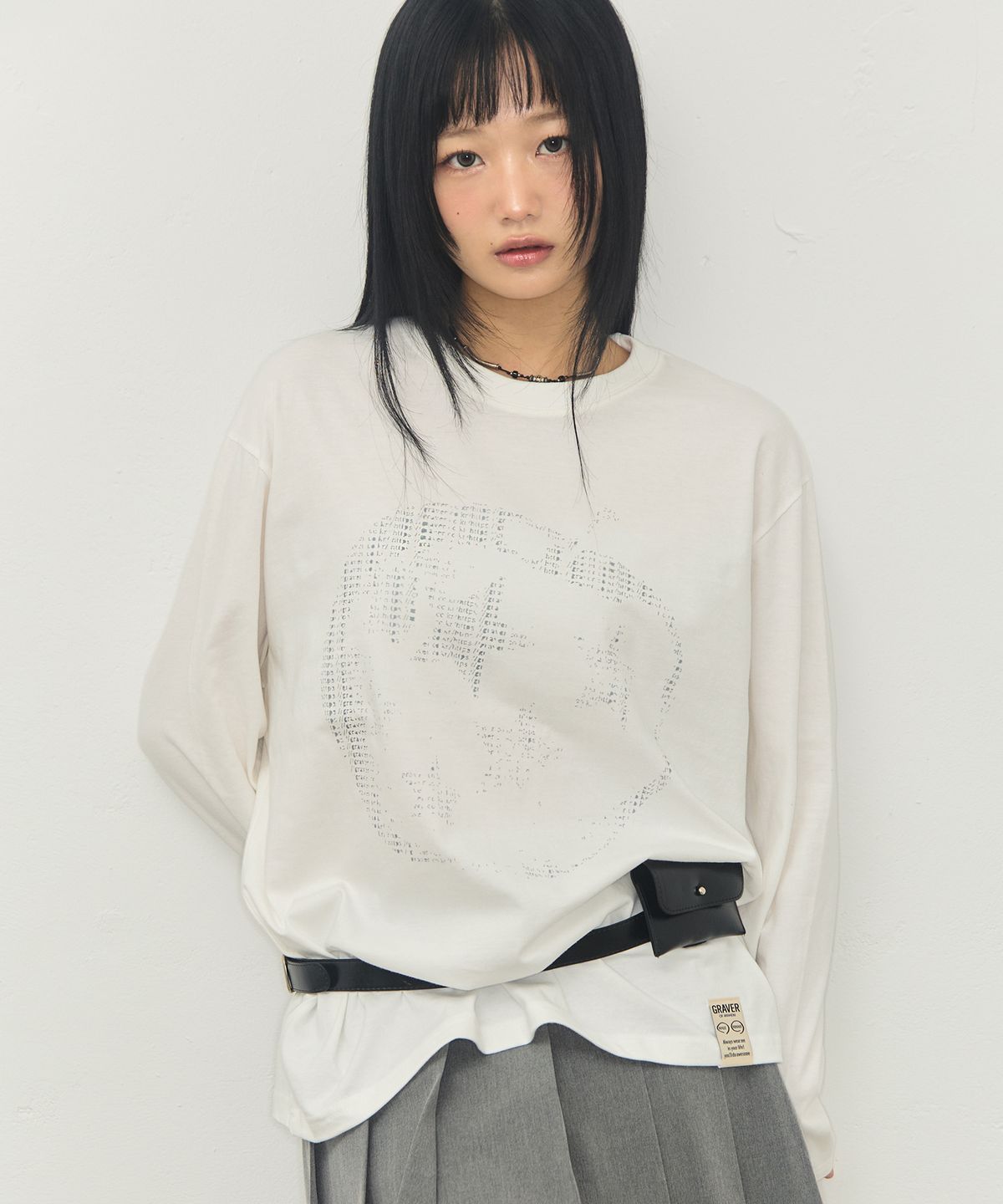그레이버(GRAVER) [UNISEX]STAR APPLE 롱슬리브 티셔츠_3color